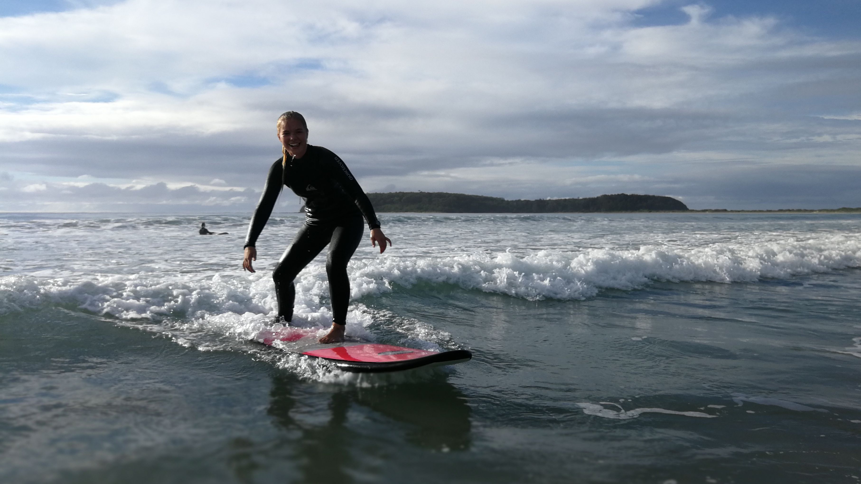 Surfing at Broulee NSW