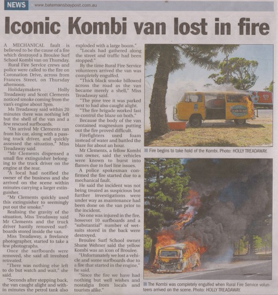 Batemans bay post article