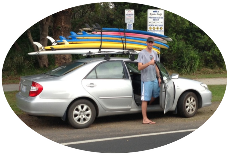 board hire in broulee - surfing equipment hire