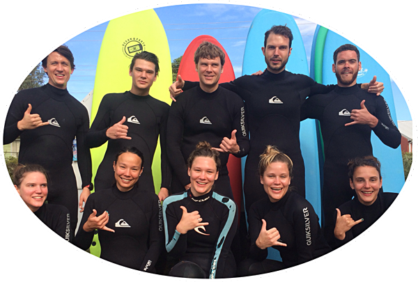 learn to surf in broulee