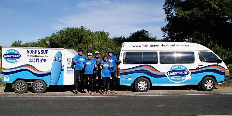 the broulee surfing school staff