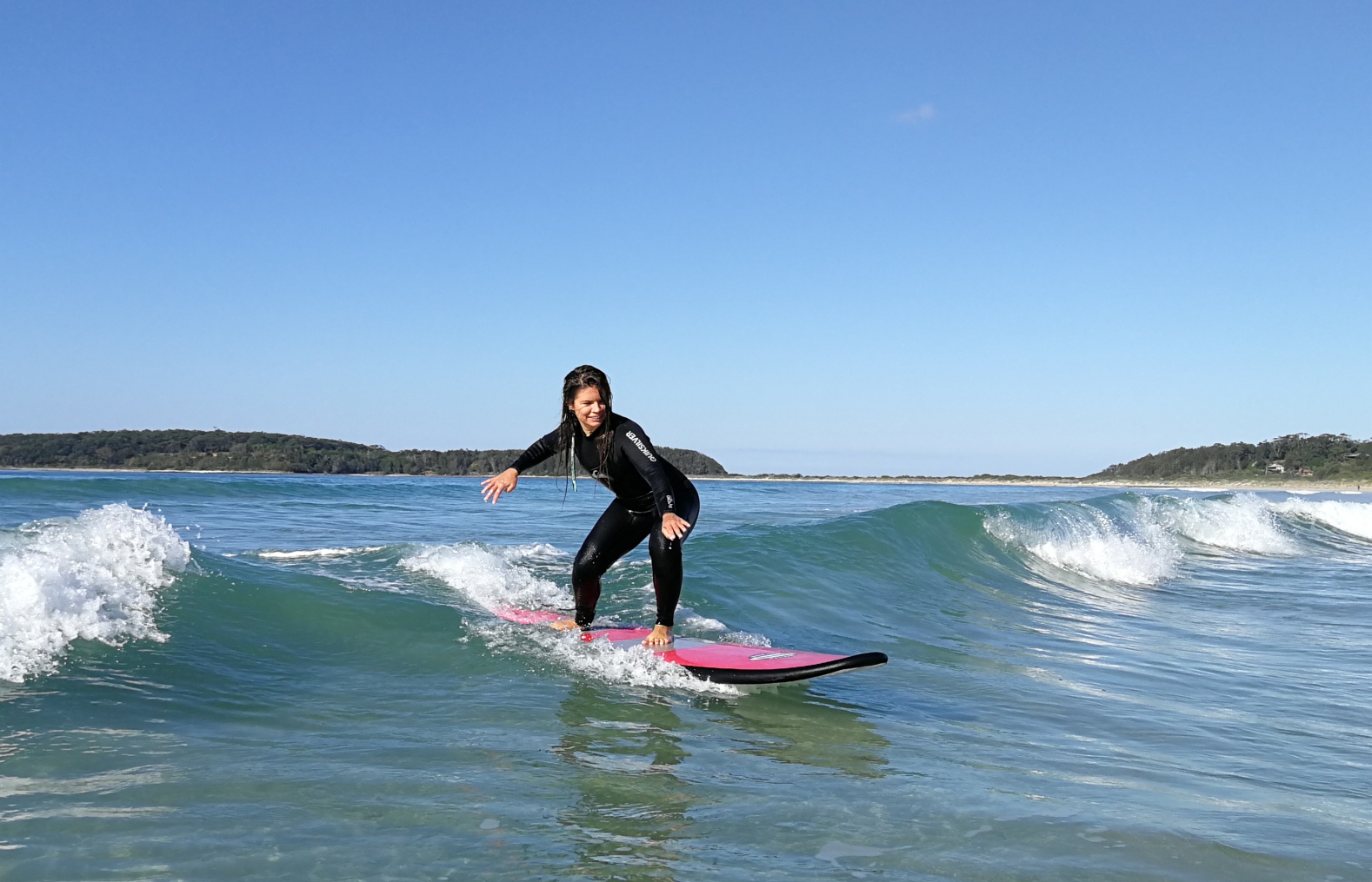 Surfing at Broulee NSW